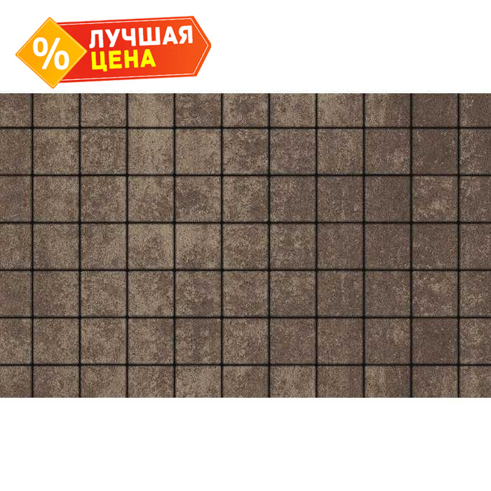 Плитка тротуарная Квадрат (ЛА-Линия) Б.3.К.6 Листопад гранит xаски 100x100x60 мм