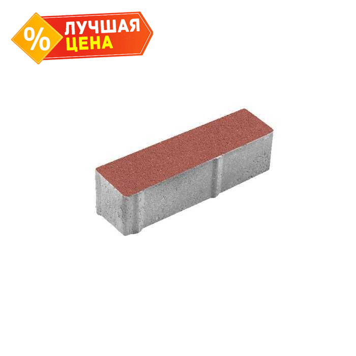 Плитка тротуарная Паркет Б.8.П.8 гладкий красный 360x80x80 мм