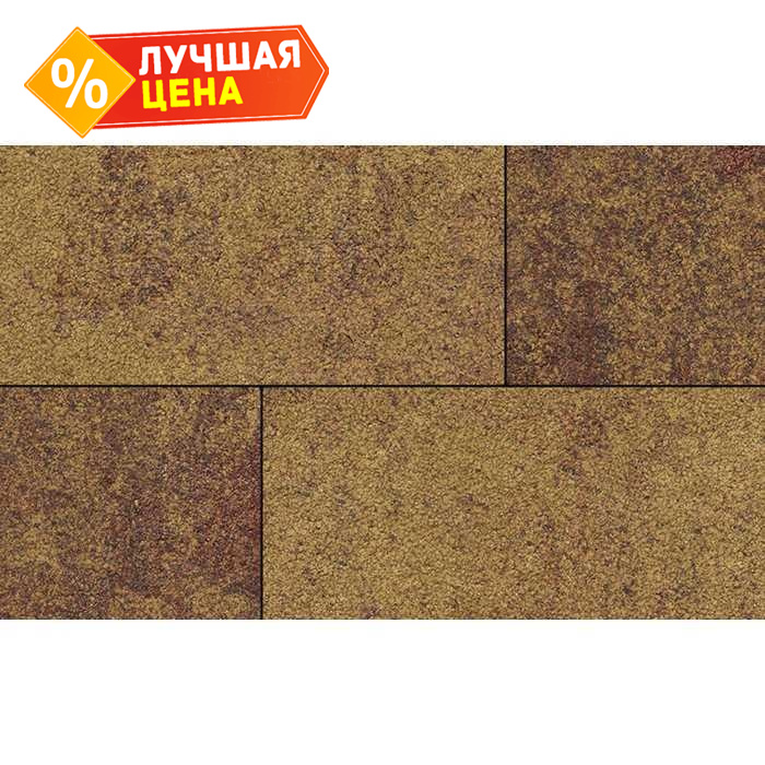 Плитка тротуарная Квадрум Б.7.К.8 Листопад гранит Осень 600x600x80 мм
