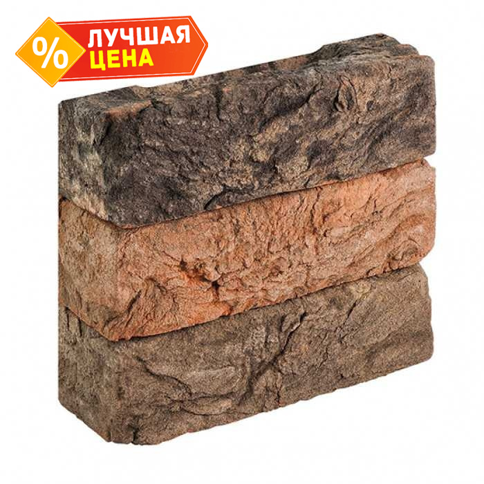 Кирпич облицовочный Донские зори Шереметьево, 215х50х65 мм