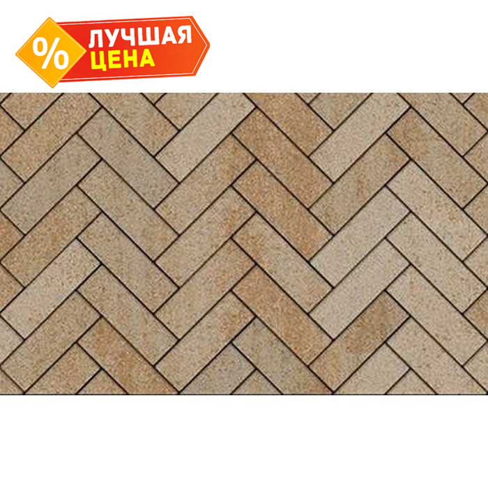 Плитка тротуарная Паркет Б.4.П.6 Искусственный камень Степняк 180x60x60 мм