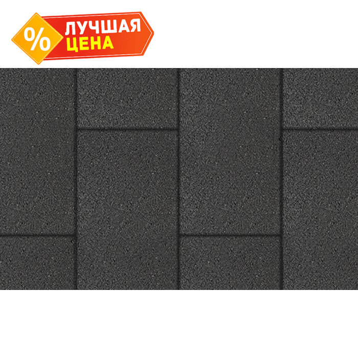 Плитка тротуарная Прямоугольник (Ла-Линия) Б.5.П.8 гранит черный 600x300x80 мм