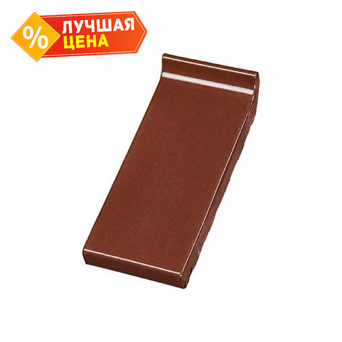 Клинкерный водоотлив Terca Light brown глазурованный, 250*105*30 мм