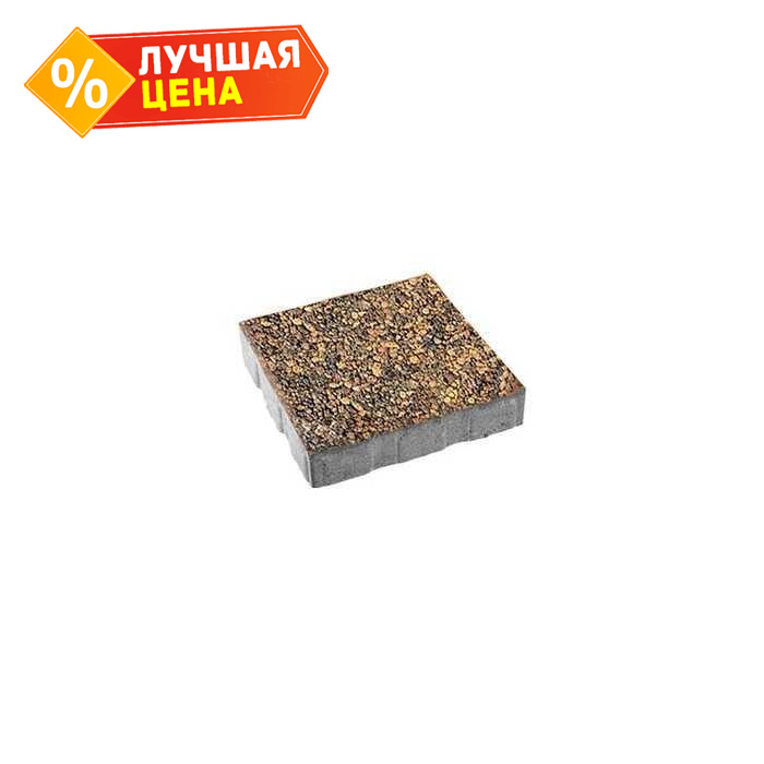 Плитка тротуарная Квадрум Б.7.К.8 Листопад гладкий Арабская ночь 600x600x80 мм