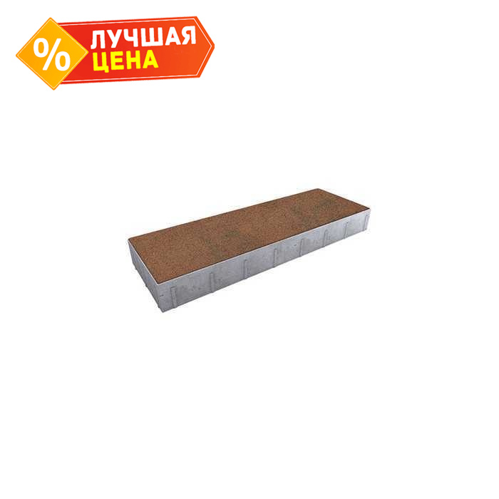 Плитка тротуарная Прямоугольник (Ла-Линия) Б.12.П.8 Листопад гранит Арабская ночь, 750x250x80 мм