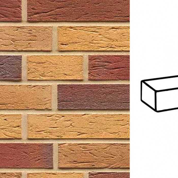 Кирпич клинкерный Muhr 19 Rubinbeige nuanciert гладкий, 240х115х52 мм