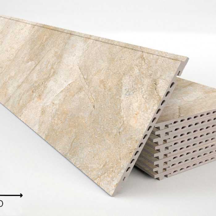 Керамогранитная плита FAVEKER GA16 для НФС, Rocks Beige, 800*250*18 мм