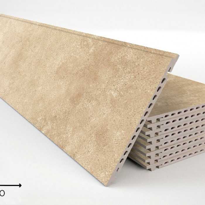 Керамогранитная плита FAVEKER GA16 для НФС, Urban Beige, 1200*300*18 мм