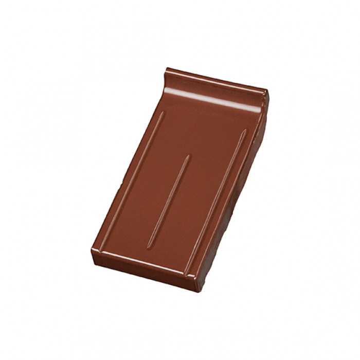 Клинкерный завершающий водоотлив Terca Light brown, 215*105*30 мм