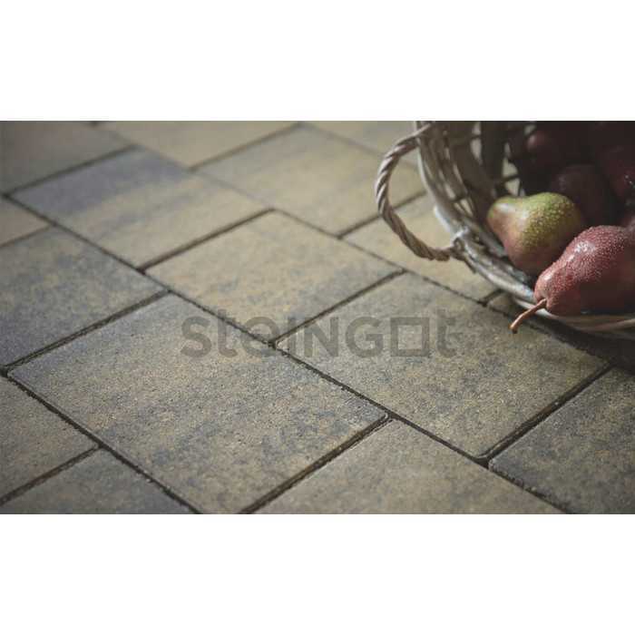 Плитка тротуарная Steingot Color Mix, Новый город, Штайн xром, толщина 100 мм